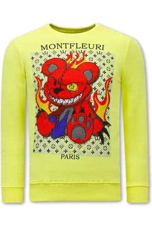 TONY BACKER Sweater met print monster teddy bear