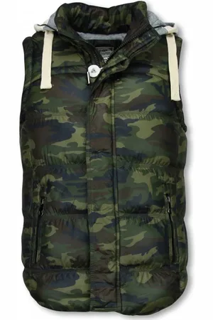 Enos Bodywarmer camouflage vest capuchon