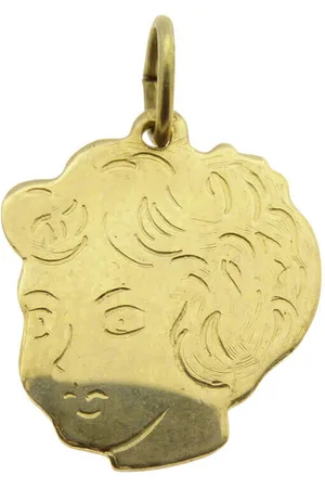Christian Gouden meisjes hoofd hanger
