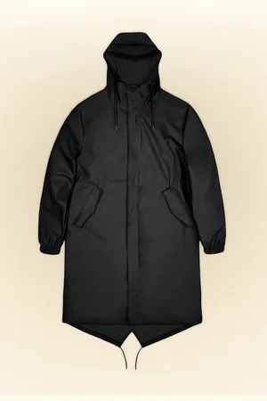 Rains 1814 fishtail parka black