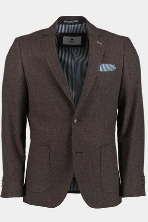 Bos Bright Blue Colbert leek jacket drop 7,5 233037le45bo/840 coffee bean