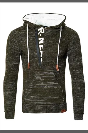 Rusty Neal Heren trui zwart wit hoodie 13362