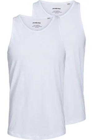 JACK & JONES Heren tanktop jacbasic katoen 2-pack