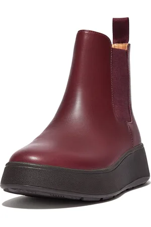 FitFlop F-mode leather flatform chelsea boots