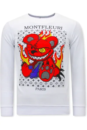 TONY BACKER Sweater met print monster teddy bear