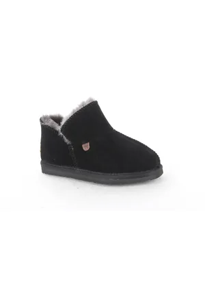 Warmbat Willow black dames pantoffel (gesloten hiel)