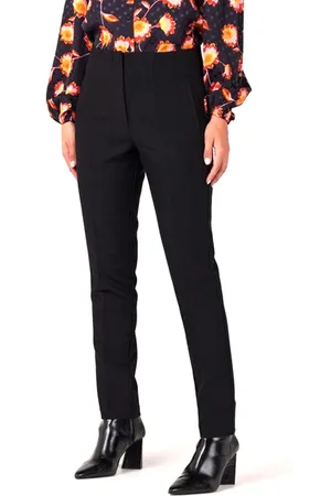 Jansen Amsterdam Wq440 woven pants high waisted isa black