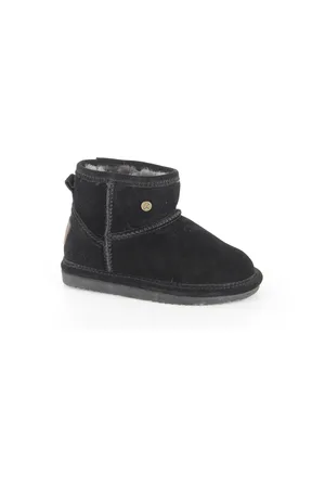 Warmbat Wallaby boot black meisjes enkellaarzen