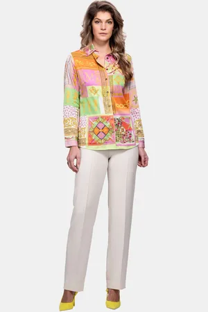 MUCHO GUSTO Blouse francis bay barokke oceaanprint