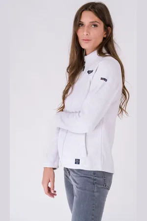 Batela Dames fleece vest crème