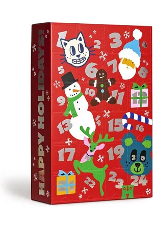 Happy Socks 24p sokken holiday advent calendar multi