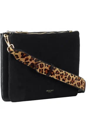 Luella Grey Polly zip top crossbody bag