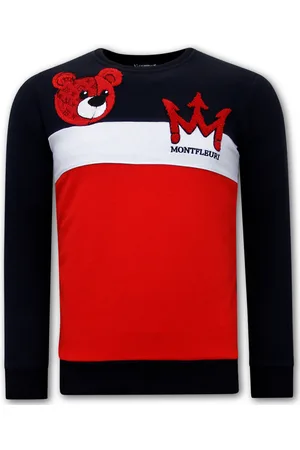 TONY BACKER Sweater met print teddy bear print