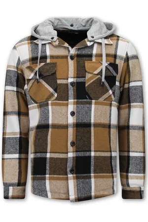 Enos Houthakkers vest met capuchon bruin