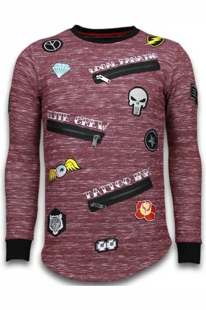 Local Fanatic Longfit embroidery sweater patches