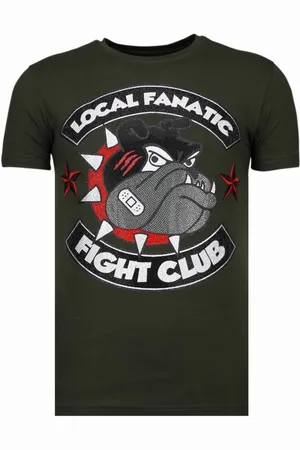 Local Fanatic Fight club spike rhinestone t-shirt