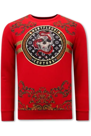 TONY BACKER Sweater met print snake skull