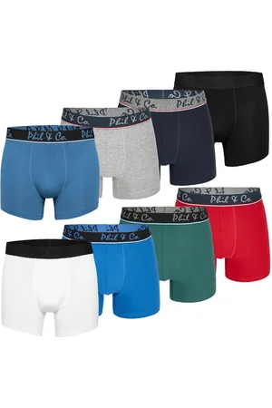 Phil & Co. Berlin Boxershorts heren 8-pack multi effen kleuren