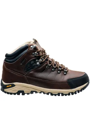Hi-Tec Heren lotse leren mid cut wandelschoenen