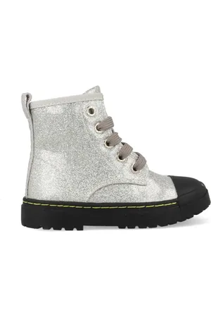 Shoesme Boots biker sw21w011-b zilver