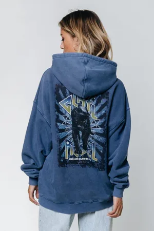 Colourful rebel Black panther oversized hoodie