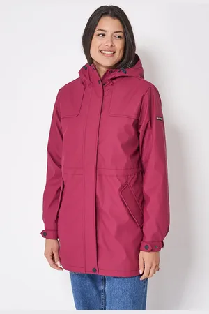 Batela Donker dames winter regenjas sluis
