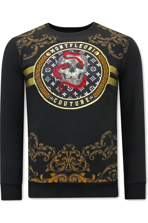 TONY BACKER Sweater met print snake skull