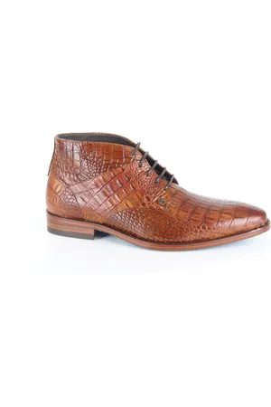 rehab Barry croco 421 brown heren veterboots gekleed