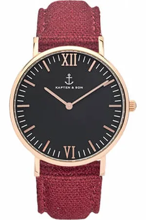 Kapten & Son Black bordeaux canvas campina 4251145201777