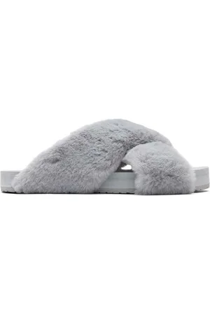 TOMS Pantoffel 10016798 susie eva mid grey faux fur