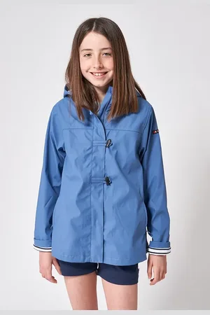 Batela Blue-horizon meisjes regenjas brussel