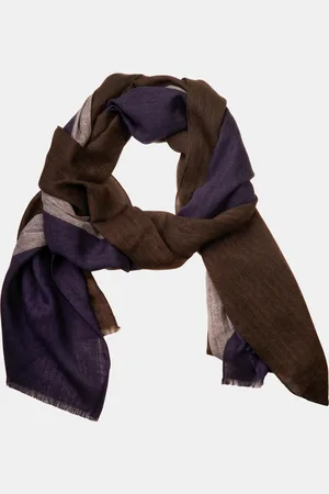 Profuomo Shawl scarf woven olive ppqs30018b/