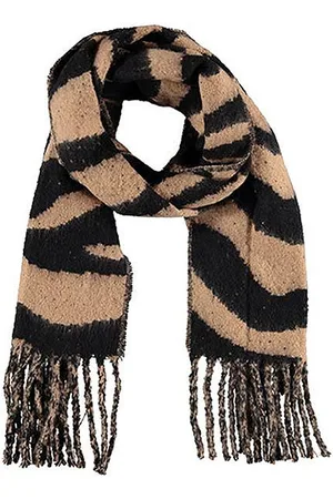 sarlini Sjaal 000431 00062 zwart/camel