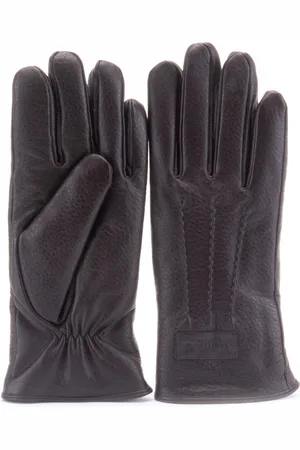 Warmbat Glove men goat leather choco heren handchoenen