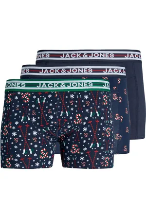 JACK & JONES Kerst boxershorts jongens trunks jacxmas 3-pack