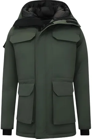 Beluomo Halflange winterjas met capuchon