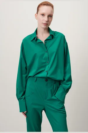 Jane Lushka Sally blouse technical jersey green