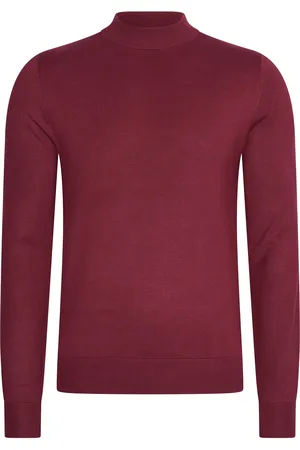Mario Russo Turtle neck trui bordeaux