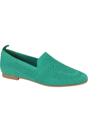 La Strada 2111884-1670 green dames instappers gekleed