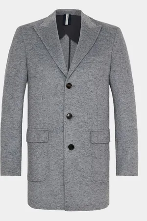 Profuomo Sky blue wollen jas ppsu3c0033/c