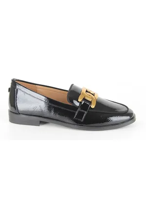 La Strada 2200127-1301 black dames instappers gekleed