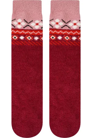Dare 2B Feestelijke fair isle pluizige kerstsokken voor volwassenen