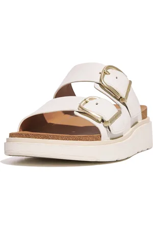 FitFlop Gen-ff buckle two-bar leather slides