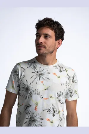 Petrol Industries Heren t-shirt m-1040-tsr655 0007 antique white