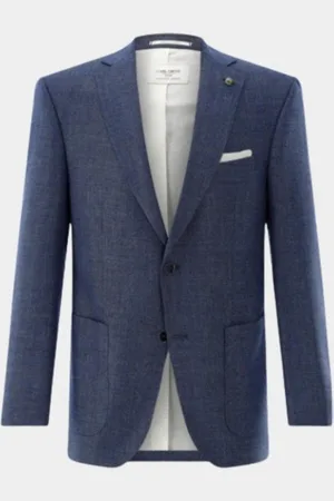 Carl Gross Colbert mix & match blauw sakko/jacket cg sander-g sv 31.354s0 / 127932/62