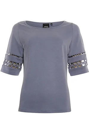 Poools Top 413172 jeans blue