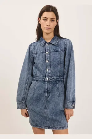 Norr Cara denim dress light blue