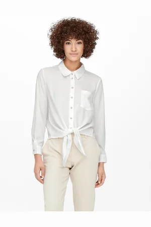 ONLY Onllecey ls stripe knot dnm shirt