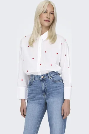 ONLY Onlnew lina grace ls emb shirt noos