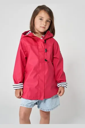 Batela Pink meisjes regenjas brussel